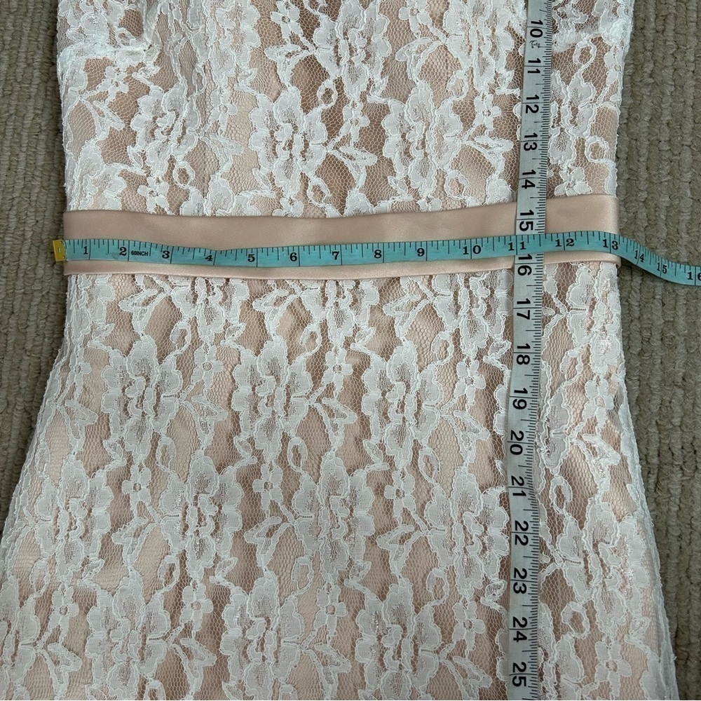 Christina Wu Lace Overlay Sleeveless Mermaid Maxi Gown - Picture 15 of 16